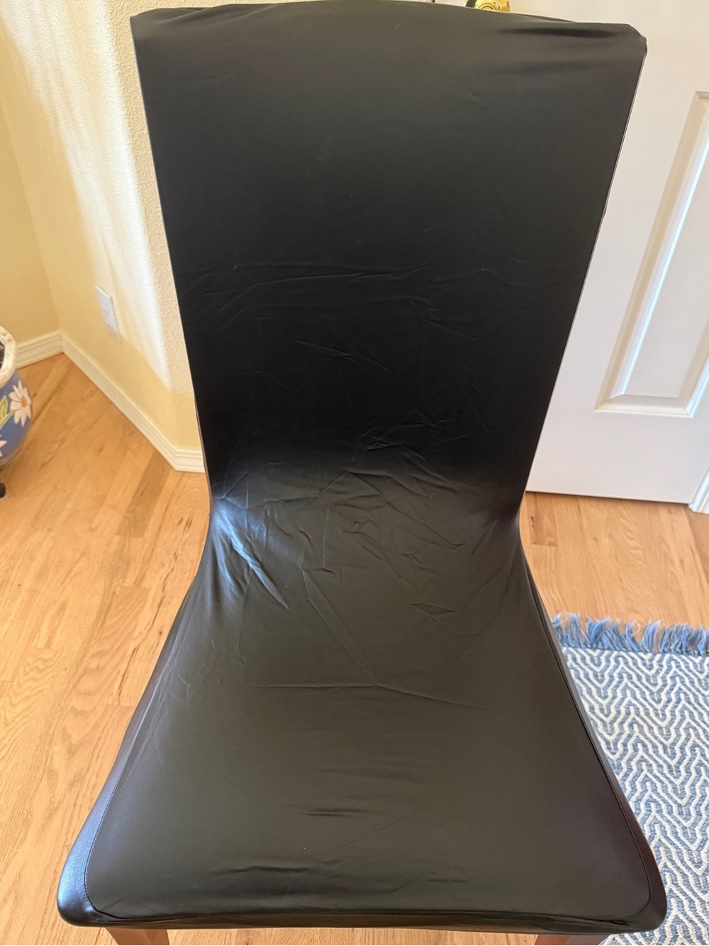 Chair Covers-Black Stretch Chair Cover for Events and Parties. 3 Piece Bundle.